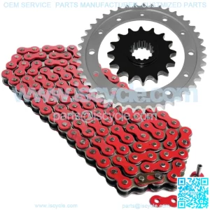 Red Drive Chain And Sprocket Kit for Honda VFR750F Interceptor 750 1990-1997