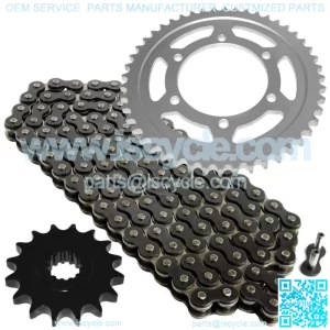 Black Drive Chain And Sprocket Kit for Yamaha YZF-R6S 2001-2009 530-Chain Type