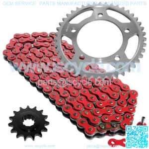 Red Drive Chain And Sprocket Kit for Honda CBR600F2 CBR600F3 1991-1996