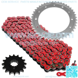 Red Drive Chain And Sprocket Kit for Honda CB1000R 2011-2016