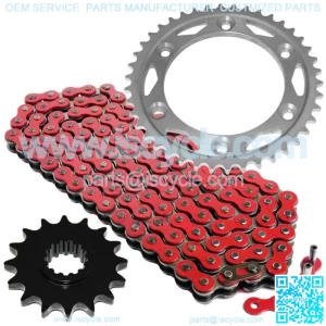 Red Drive Chain And Sprocket Kit for Honda CBR900RR 2000-2003 525-Chain