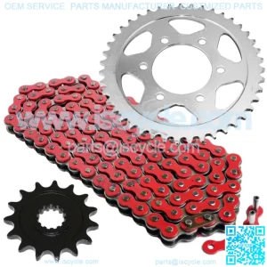 Red Drive Chain And Sprocket Kit for Kawasaki ZR1000G Z1000 Abs 2014-2018