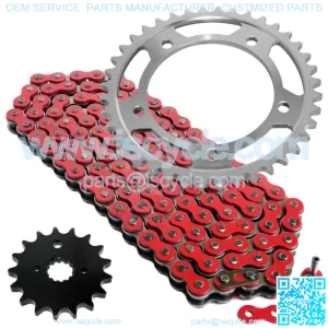 Red Drive Chain And Sprocket Kit for Suzuki SV1000 SV1000S 2003-2007
