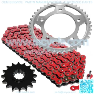 Red Drive Chain And Sprocket Kit for Honda CBR900RR 1993-1999 525-Chain