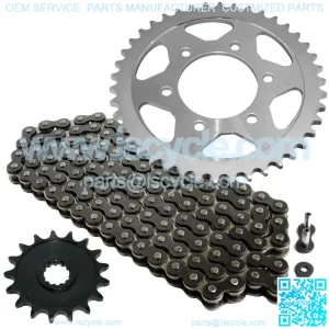 Black Drive Chain And Sprocket Kit for Kawasaki Ninja ZX-10R ZX1000 2008-10