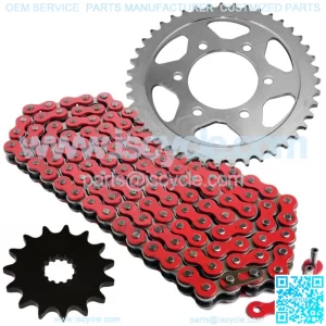 Red Drive Chain And Sprocket Kit for Suzuki GSX-R600 2006-2010