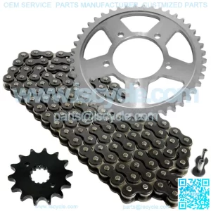 Black Drive Chain And Sprocket Kit for Suzuki GSX600F Katana 600 1992-1997