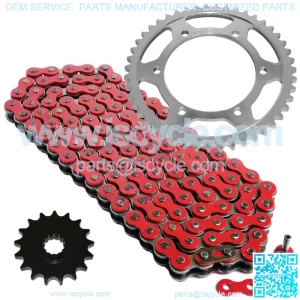 Red Drive Chain And Sprocket Kit for Yamaha GTS1000A 1993-2000