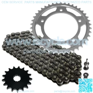 Black Drive Chain And Sprocket Kit for Suzuki DL1000 V-Strom 2006-2012