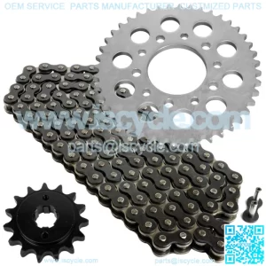 Black Drive Chain And Sprocket Kit for Honda VF500C V30 Magna 1984 1985