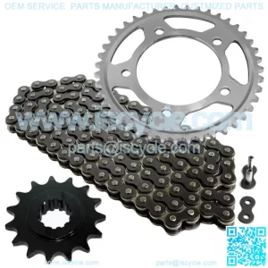 Black Drive Chain And Sprocket Kit for Honda CB600F 599 2004 2006