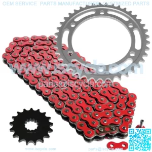 Red Drive Chain And Sprocket Kit for Yamaha FJ1200 FJ1200A Abs 1988-1993