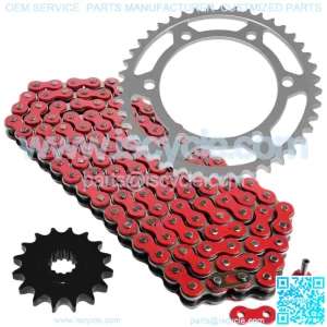 Red Drive Chain And Sprocket Kit for Yamaha YZF-R1 1998-2003 530-Chain Type