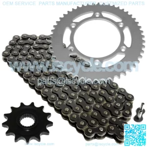 Black Drive Chain And Sprocket Kit for Honda CRF250R 2011-2018