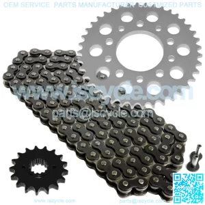 Black Drive Chain And Sprocket Kit for Honda CBR1000F 1987 1988