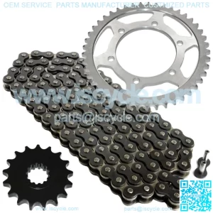 Black Drive Chain And Sprocket Kit for Yamaha FZ1 FZS1000 2006-2015