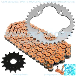 Orange Drive Chain And Sprockets Kit for Honda TRX400EX Sportrax 400 2X4 99-04