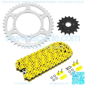 O-Ring Yellow Drive Chain and Sprocket Kit for Kawasaki ER5 ER500 1999 2000-2002