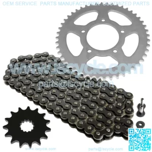 Black Drive Chain And Sprocket Kit for Suzuki GSX650F GSX650Fa 2008-2016