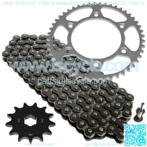 Black Drive Chain And Sprocket Kit for Honda XR250R 1990-1995