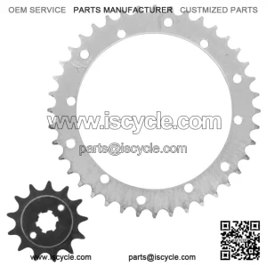 Front & Rear Sprockets Kit for Yamaha Blaster 200 YFS200 1988-2006 (For: Yamaha YFS200)