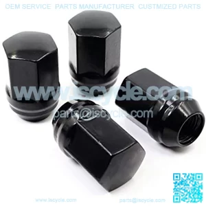 Set of 20 Veritek 14x1.5mm GloBlack 7/8 22mm Hex Duplex Acorn OEM Style 1.46 Inch Lug Nuts for Factory Wheels