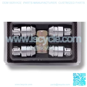 61631N Chrome Acorn Gorilla Guard II Wheel Locks - Set of 4 (12mm x 1.50 Thread Size)