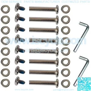 OD 15/64" (6mm) Shaft Hex Socket Screw Inline Skate Wheel Roller Blades Replacement Skate Wheel Axles Repair kit (30 mm)