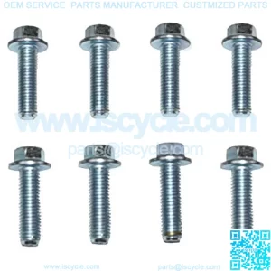 A-Team Performance 4L60e Transmission to LS Engine Bell Housing Bolts Small Engine Car Kit Compatible with GM Parts Automatic and Manual Small Block LS LT LS1 LS2 T56 4L60 551652 Silver Set of 8