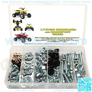 150pc Suzuki LT-R450 LTZ400 Z250 ATV Bolt Kit for Maintenance & Restoration OEM Spec Fasteners LT450R LTR450 Z400 ATV LTZ250