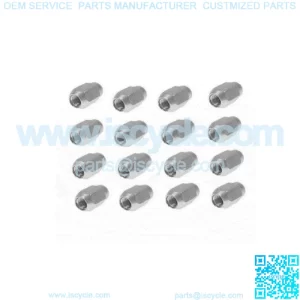 Lug Nut Set of 16 for Golf Carts - EZGO Club Car (Standard 1/2-20) Chrome