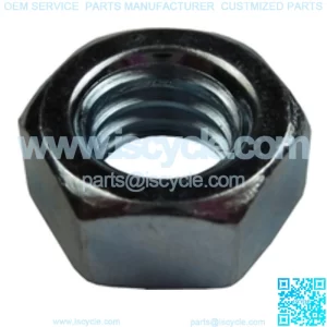 One (1) Zinc Plated Battery Hex Nut for EZGO, Club Car, Yamaha Golf Carts