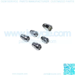 (4) Locking Lug Nuts for Golf Carts - EZGO Club Car (Standard 1/2-20) Chrome