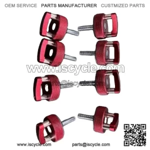 Ford Bronco Hardtop Quick Release D-Ring Bolts 8 Pack #Red