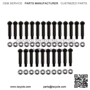 Greaseable Spring Steel Plate Bolts 3" 24 Pack