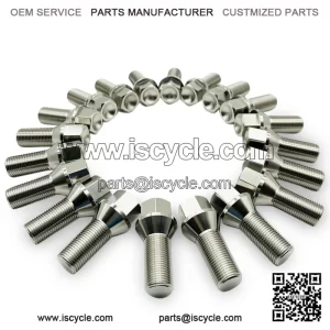 Titanium alloy straight hexagonal cone anti-theft German bolt M14*1.25 28mm