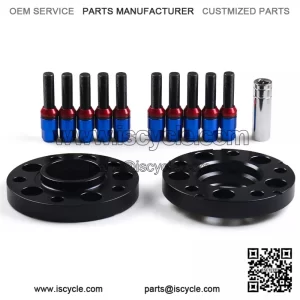BMW 5*120 72.56mm flange 20mm 2PCS with M12*1.5 cone bolt