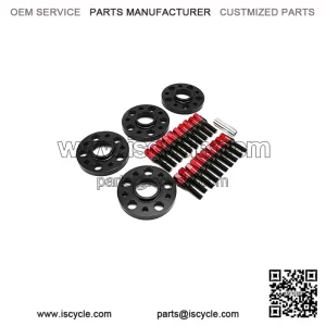 BMW 5*120 72.56mm flange 15mm 4PCS with M12*1.5 cone bolt