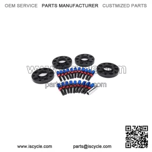 BMW 5*120 72.56mm flange 20mm 4PCS with M14*1.25 cone bolts