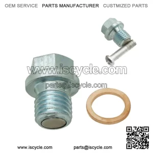 Magnetic Oil Drain Plug Bolt Kit For Honda TRX 70 90 125 200 250 350 400 420 (For: More than one vehicle)
