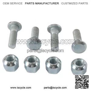 Rear Wheel Stud and Nut Kit for 2007-2013 Honda TRX420TM FourTrax cg (For: Honda)