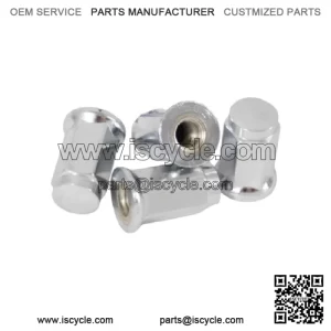 4 pack of NEW ITP Chrome Flat Base 10mm x 1.25 Lug Nut Parts ATV & UTV 10x1.25