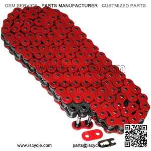O-Ring Drive Chain for Yamaha Blaster 200 YFS200 1997-2006 Red (For: Yamaha YFS200)