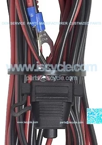 Bazooka 12' Power Cord with Fuse Holder (For Front Mount or Stretch Vehicles)