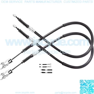 2PCS Brake Cable 42" (Used for Both Driver & Passenger Side) Fits Club Car DS 2000-2006-up