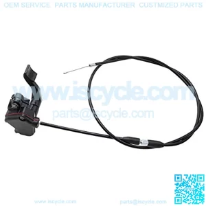 Throttle Lever Thumb Cable Assembly, PRO BAT, Thumb Throttle Accelerator Lever Handle For 50cc 70cc 90cc 110cc 125cc 150cc 200cc 250cc 300cc Pit Quad Dirt Bike ATV
