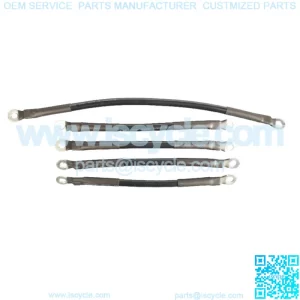 6-Gauge Battery Cable Set for EZGO TXT Electric Golf Cart - Fits 1994-Up