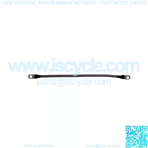 (1) Golf Cart 14" Black 6 Gauge Battery Cable w/ 5/16" Eyelet Terminals