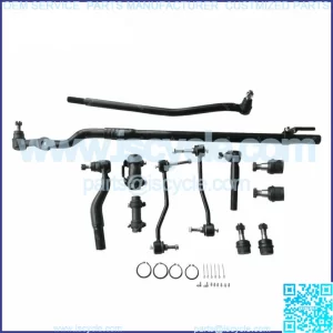 12Pcs Suspension & Steering Kit Tie Rod Drag Link Ford F250 F350 Super Duty 4WD