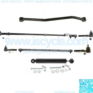 Drag Links Tie Rod RodsTrack Bar Steering 8pc Kit for Jeep Wrangler 1991-1995